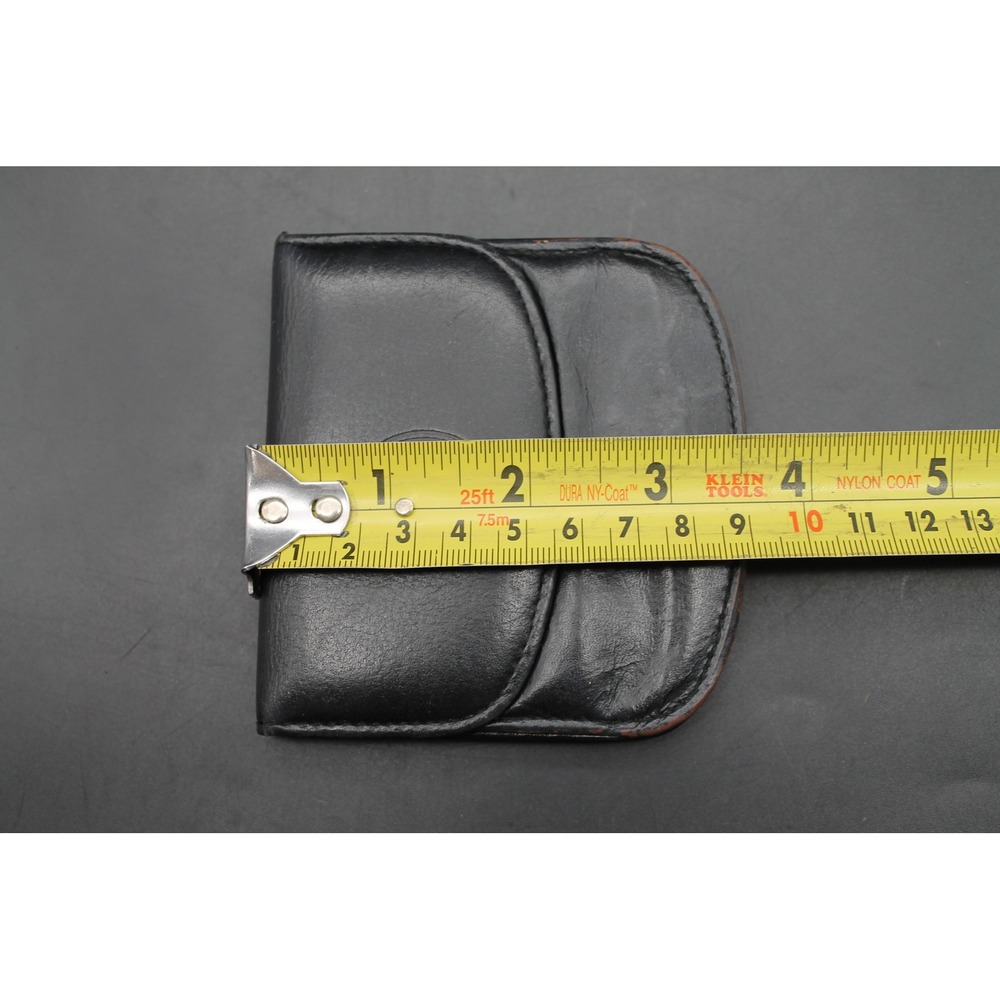 Vintage Buxton Black Leather Coin Purse Wallet Snap Card Holder Retro - Picture 10 of 13